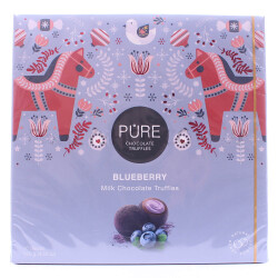 Pure Chocolate. Цукерки трюфель трюфелі черника-молочный шоколад  120 г(0250011334643)