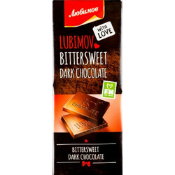 Любимов. Шоколад черный 85гр(4820005194117)