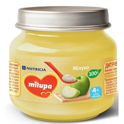 Milupa. Пюре "Яблоко", 100г, 4мес+ (003201)