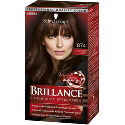 Brillance. Крем-фарба 874 Бархатистий каштан(4015000535328)
