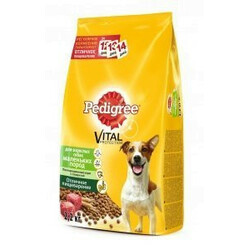 Pedigree. Корм для собак Pedigree Mini с говядиной и овощами 2кг (5998749121405)
