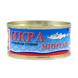 Ключ Острів. Ікра минтаю пробійна солона 100 г(4823024603677)