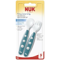 Nuk. Мини столовые приборы пластиковые Easy Learning, 2 пр. (082545)