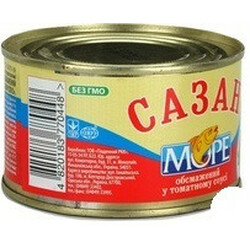 Море. Сазан обсмажений в томатному соусі 230г (4820183771582~