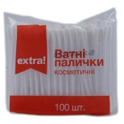 Extra!.Палички ватні Косметичні   100шт в уп(4824034025961)