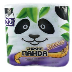Сніжна панда. Бумага туалетная  Экстра Лонг 4шт в уп( 4823019007657)