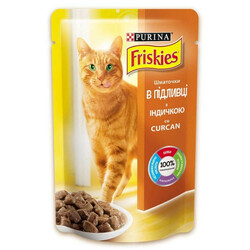 Friskies.  Корм для котов с индейкой в подливке 85 гр(7613036965248)