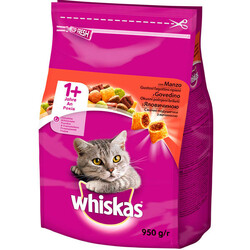 Whiskas. Сухой корм с говядиной 950 г (5998749130155)