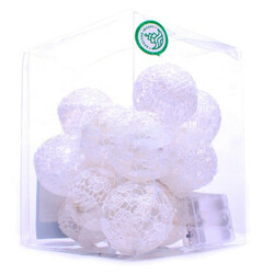 Гірлянда Шар 15LEDламп 1-реж на бат біла 6см(0250011127160)