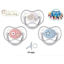 Canpol Babies. Пустушка силіконова кругла від 6 до 18 місяців Newborn Baby(5903407225630)