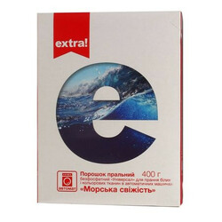 Extra!. Порошок стиральный Морская свежесть авт. б-ф  400г (4824034048724)