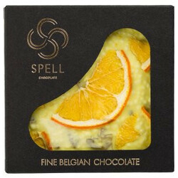 Spell . Шоколад белый цитрус-взрывная карамель 80 г(4820207310650)