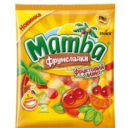 Mamba. Жевательные конфеты Фрумеладки Фруктовый Микс 72 г(4014400922905)