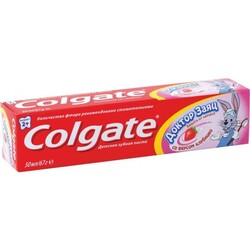Colgate. Зубна паста Доктор Заєць із смаком полуниці, 50 мл(005374)