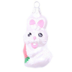 Прикраса ялинкова Фігурка Зайчик 8см(4825003013361)