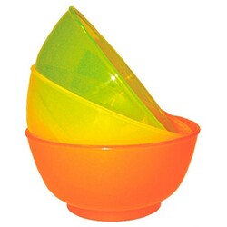 Baby Team. Тарелочки детские глубокие, 3шт, 240мл, 6мес+ (4824428060011)