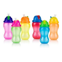 Nuby. Поїльник з силіконовою трубочкою, 355мл, 12мес(9801)