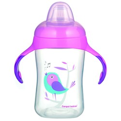 Canpol. Кухоль тренувальний з силіконовим носиком 300мл BIRDS(5903407565194)