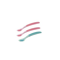 Nuby. Термоложки, 3 шт, 4мес(052356)