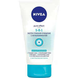 Nivea . Гель-скраб 5в1 Екстра губокое очищення 150 мл(4005808443918)