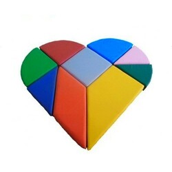 Tia-sport.  Конструктор танграм сердце 120х120 см (sm-0425)