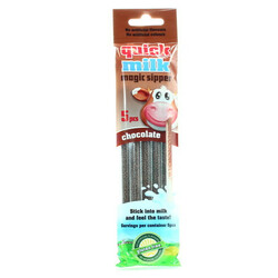 Quick Milk. Карамель Волшебная соломка шоколад сахарная 30 гр(5996071650983)