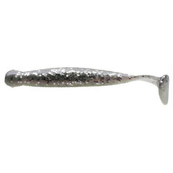 ECOGEAR. Силикон Grass Minnow SS 28mm 115 Pearl-Smoke Silver Glitter Back 15шт (1561.05.88)
