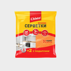 Chisto. Салфетки вискозные «Chisto», 5+2 шт. (407867)