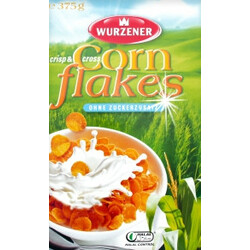 Wurzener. Хлопья кукурузные без сахара 375гр(4013138015620)