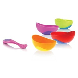 Nuby. Набор Улет тарілка, ложка(5374)