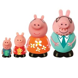 Peppa. Набор игрушек-брызгунчиков Peppa – СЕМЬЯ ПЕППЫ (4 фигурки) (25068)