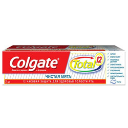 Colgate . Паста зубна Total 12 Чиста м'ята 75мл(6920354816871)