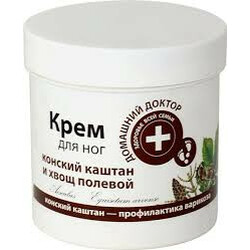 Домашний доктор. Крем для ног  Конский каштан и хвощ   250мл (4823015924477)
