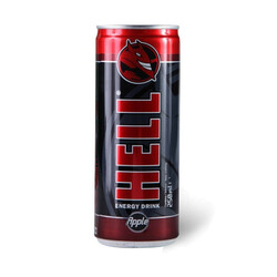 Hell. Напій енергетичний з ароматом яблука ж/б, 250мл(9865060008837)