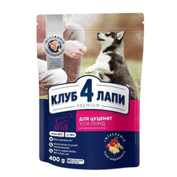 Клуб 4 Лапи. Корм для цуценят з високим вмістом курки 400г(4820215360364)