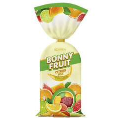 Roshen. Конфеты BonnyFruit Цитрусовые фрукты желейные 200 гр(4823077624254)
