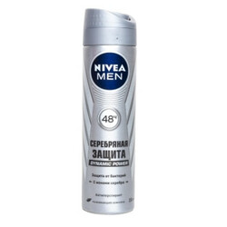 Nivea. Дезодорант-спрей Men Срібний захист антиперспирант 150 мл   ( 4005808302628)