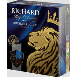 Richard . Чай чорний Richard Royal Earl Grey  100*2г/уп(4823063701044)