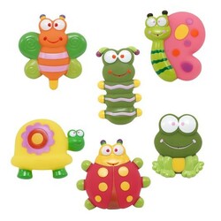 Baby Team. Набір іграшок для ванни "Садові друзі", 6 шт., 6мес(9057)