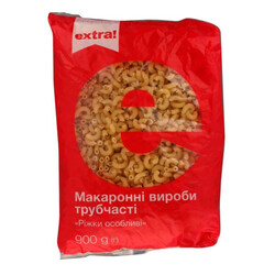 Extra! Вироби макаронні Extra! Ріжки особливі 900 г(4823096401805)