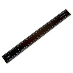 Buromax. Лінійка пластикова 30 см Чорна(4823078958860)