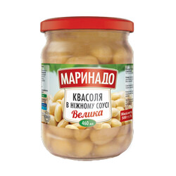 Маринадо. Квасоля велика в ніжному соусі 500г(4820078576520)
