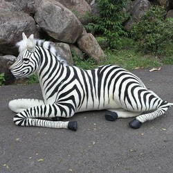 Hansa. Мягкая игрушка-макет, роботизированная "Зебра", 85 см, анимированная игрушка (4806021944950)