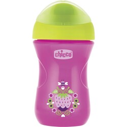 Chicco. Поильник-непроливайка Easy Cup від 12 місяців 266 мл Рожевий(2900990759712)