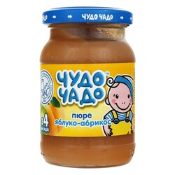 Пюре Чудо-чадо з яблук і абрикоса, 170 р. 4+ м (4820016251427)