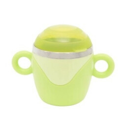 Baby Team. Чашка з ручками і кришкою з нержавіючої сталі, 240 мл 10 мес(6091)