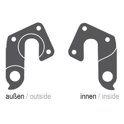 Ghost. Крюк на раму GRH - 12, чорний(2724450104252)