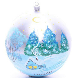 Прикраса ялинкова Шар пластик в тубі(4825003012128)