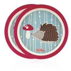 Nuby. Набір бамбукових тарілочок BAMBOO&MAIZE, 2 ШТ, 6мес(5500)
