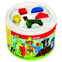 Bino. Кубики у відрі, 34шт "Кротик"(137349)